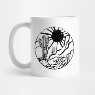 Arizona Landscape Desert Cactus Mug